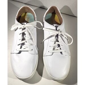 Olukai Pehuea Li 'ili White Leather Comfort Sneakers Women's Size 11 Low Top